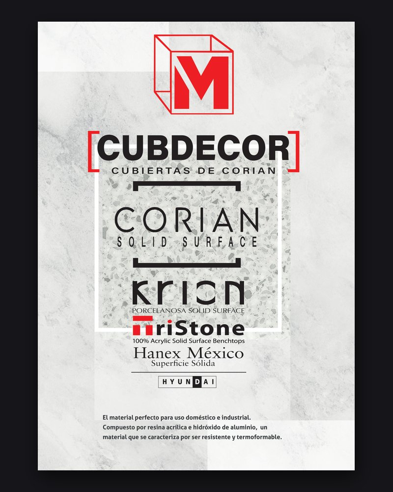 Portada del catálogo de colores de Cubdecor